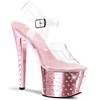 Pleaser - STARDUST708 Sandale à bride à la cheville, Pole dance chaussures - Chaussures de pole dance - Rose Product image